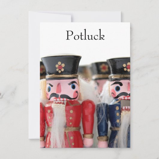 Nutcrackers groep potluck kaart (Voorkant)