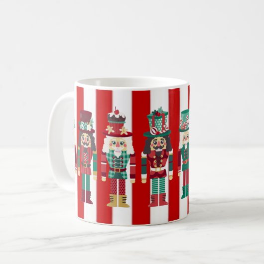 Nutcrackers Noël Café Mug cadeau de Noël (Devant gauche)