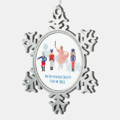 Nutcraker Ballet Cast Tin Sneeuwvlok Ornament (Rechts)