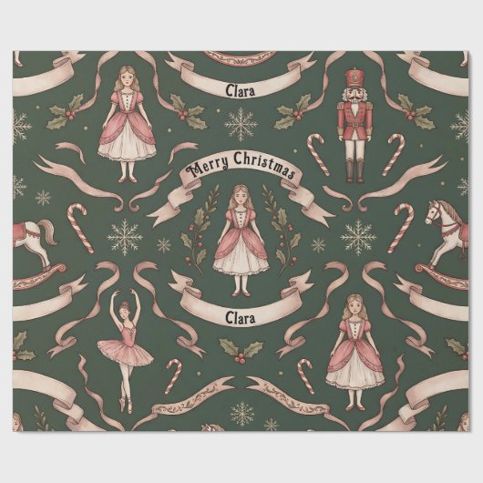 Nutcraker Elegant  Cadeaupapier (Vlak)