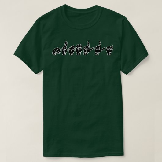 NUTELLA ASL Sign Language Design 1 T-shirt (Design voorkant)
