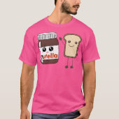 Nutella en brood t-shirt (Voorkant)