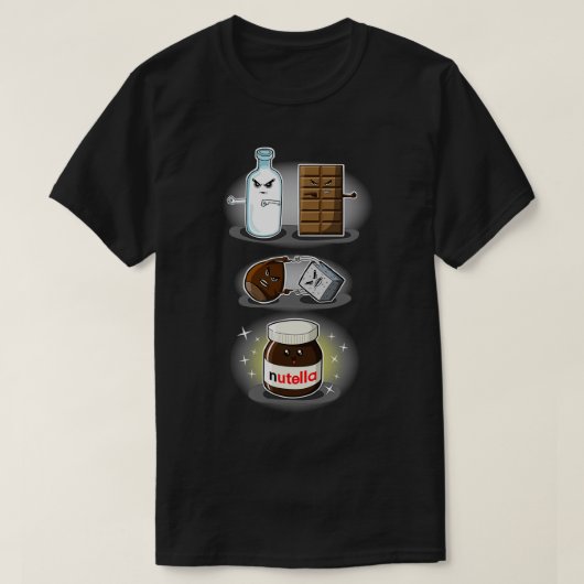 Nutella-fusie T-shirt (Design voorkant)