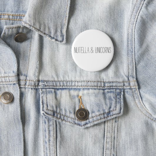 Nutella & Unicorns Ronde Button 5,7 Cm (In situ)