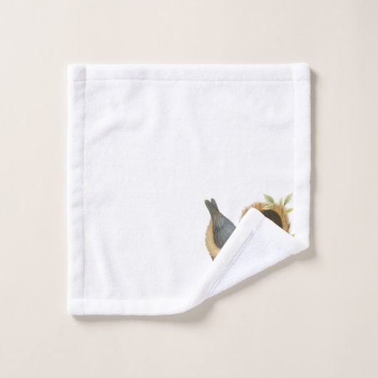 Nuthatch à poitrine blanche (Gant de toilette)