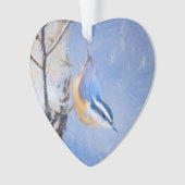 Nuthatch à poitrine rouge Peinture d'art original  (devant)