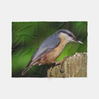 Nuthatch Fleece Blanket Deken