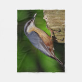 Nuthatch Fleece Blanket Deken (Voorkant)