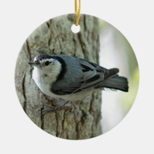 Nuthatch Keramisch Ornament