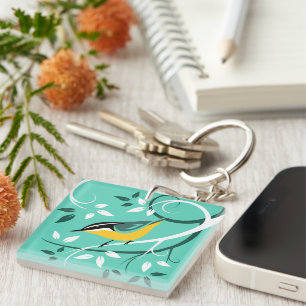 Nuthatch Kunst Sleutelhanger