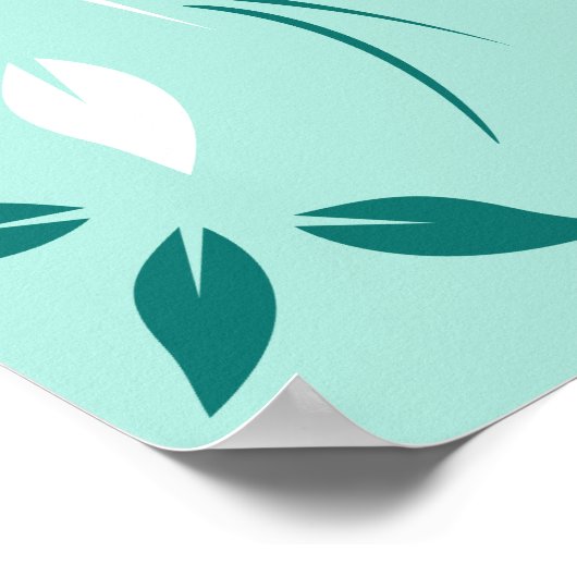 Nuthatch Stylized Bird Design Poster (Hoek)