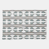 Nuthatches Blanc Bleu Serviettes de cuisine (Horizontal)