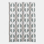 Nuthatches Blanc Bleu Serviettes de cuisine (Vertical)