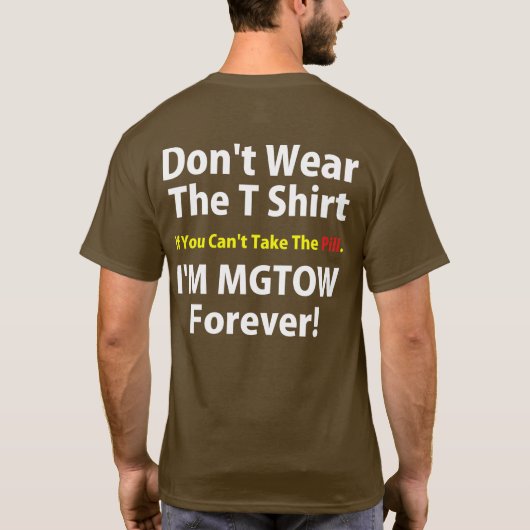 N'utilisez pas le T-shirt si vous ne pouvez pas (Dos)