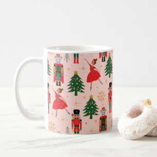 Nutkraker & Ballerina Cute Pink Kerstmis Koffiemok