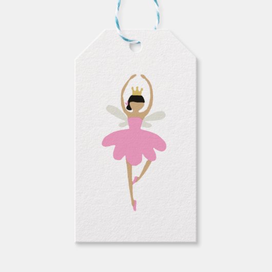 Nutkraker Ballerina Illustration Design Classic Cadeaulabel (Voorkant)