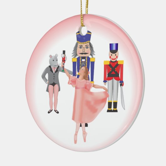 Nutkraker Ballet Cast Keramisch Ornament (Links)