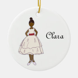 Nutkraker Ballet Clara Keepomwille Keramisch Ornament