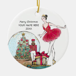 Nutkraker Ballet Dancer Keramisch Ornament
