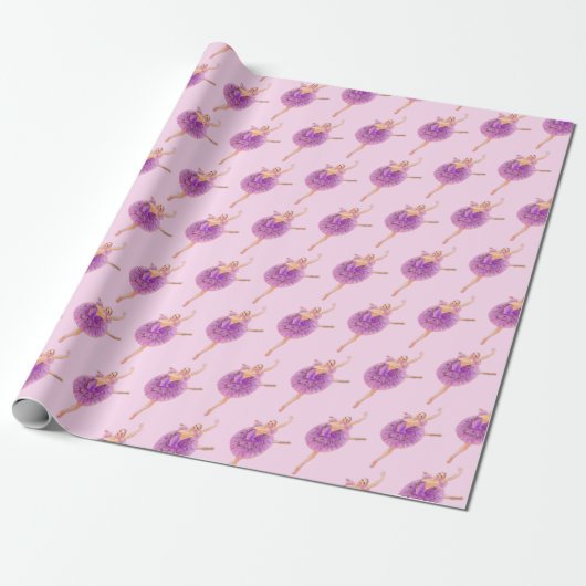 Nutkraker Ballet Sugarplum Fairy Wrapping Paper Cadeaupapier (Uitgerold)