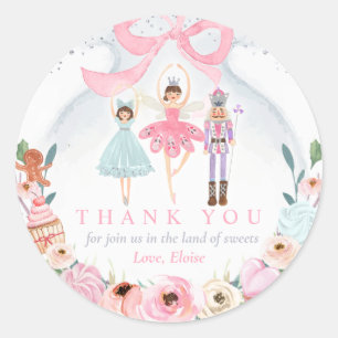 Nutkraker Birthday Land van Sweet Party Favor Ronde Sticker