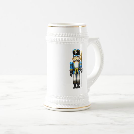 Nutkraker - Blauw - Stein Bierpul (Voorkant rechts)