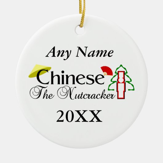 Nutkraker Chinees Keramisch Ornament (Voorkant)
