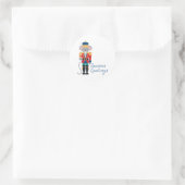 Nutkraker Greetings Ronde Sticker (Tas)