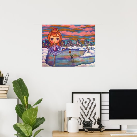 Nutkraker Ice Ballet Poster (Thuiskantoor)