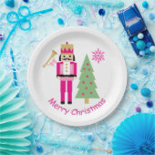 Nutkraker, kerstboom papieren bordje (Feest)