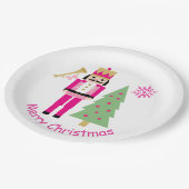 Nutkraker, kerstboom papieren bordje (Gekanteld)