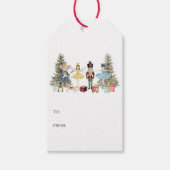 Nutkraker Kerstmis Cadeaulabel (Voorkant)