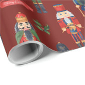 Nutkraker Kerstmis Cadeaupapier (Rol Hoek)
