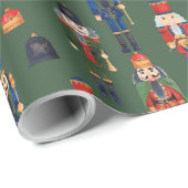 Nutkraker Kerstmis Cadeaupapier (Rol Hoek)