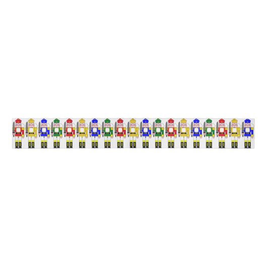 Nutkraker Kerstmis Grosgrain Lint (Voorkant)