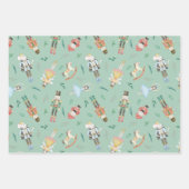 Nutkraker Kerstmis Inpakpapier Vel (Voorkant 2)