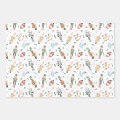 Nutkraker Kerstmis Inpakpapier Vel (Voorkant)