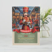 Nutkraker Kerstmis Kaart (Staand voorkant)