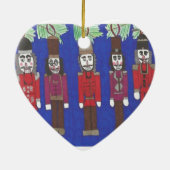 Nutkraker Kerstmis Keramisch Ornament (Achterkant)