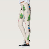 Nutkraker Kerstmis Leggings (Links)