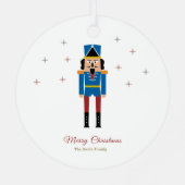 Nutkraker Kerstmis Metalen Ornament (Achterkant)