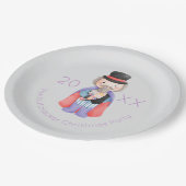 Nutkraker Kerstmis Papieren Bordje (Gekanteld)