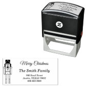 Nutkraker Kerstmis Zelfinktende Stempel (In situ)