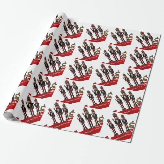 Nutkraker King kerst Cadeaupapier (Uitgerold)