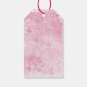 Nutkraker Land van zoet Roze Gouden Dag Cadeaulabel (Achterkant)