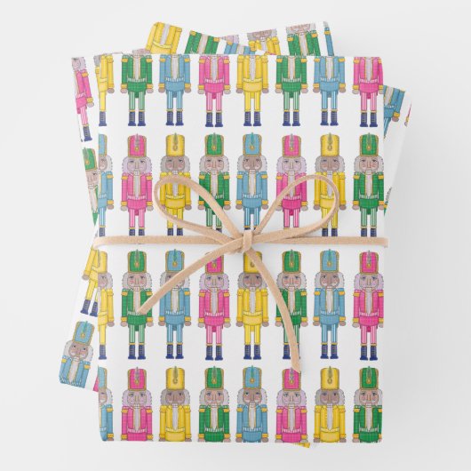 Nutkraker Light and Suite Gift Wrap Inpakpapier Vel (In situ)