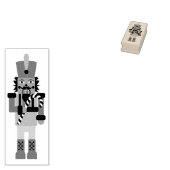 Nutkraker met snoepriet rubberstempel (Gestempeld)