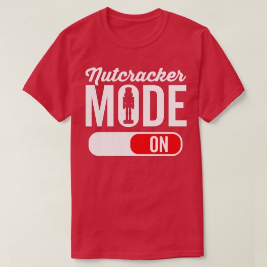 Nutkraker-modus op kerstmis met ballet t-shirt (Design voorkant)
