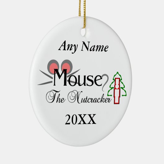 Nutkraker Mouse Keramisch Ornament (Rechts)