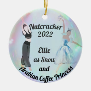 Nutkraker Ornament-Arabisch en Sneeuwkeramisch Orn Keramisch Ornament